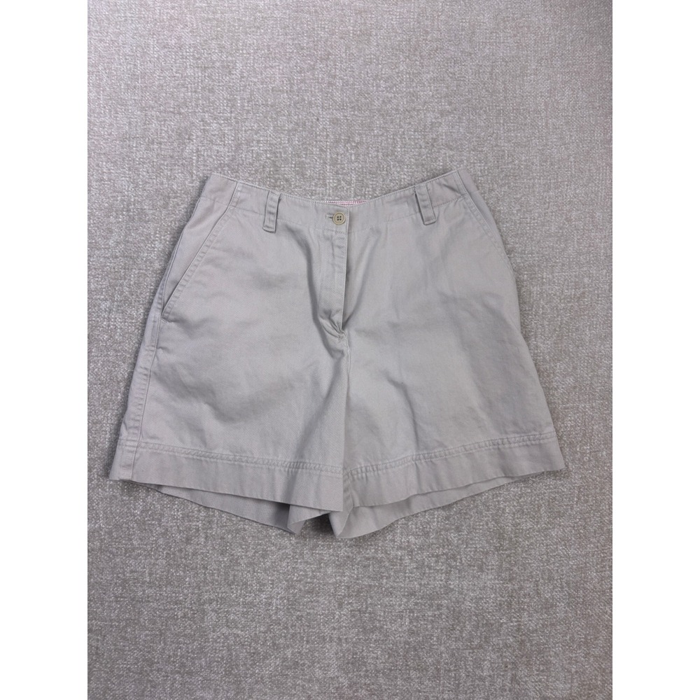 Lauren Ralph Lauren Petite Tan Khaki Chino Shorts Size 4P Cotton Twill
